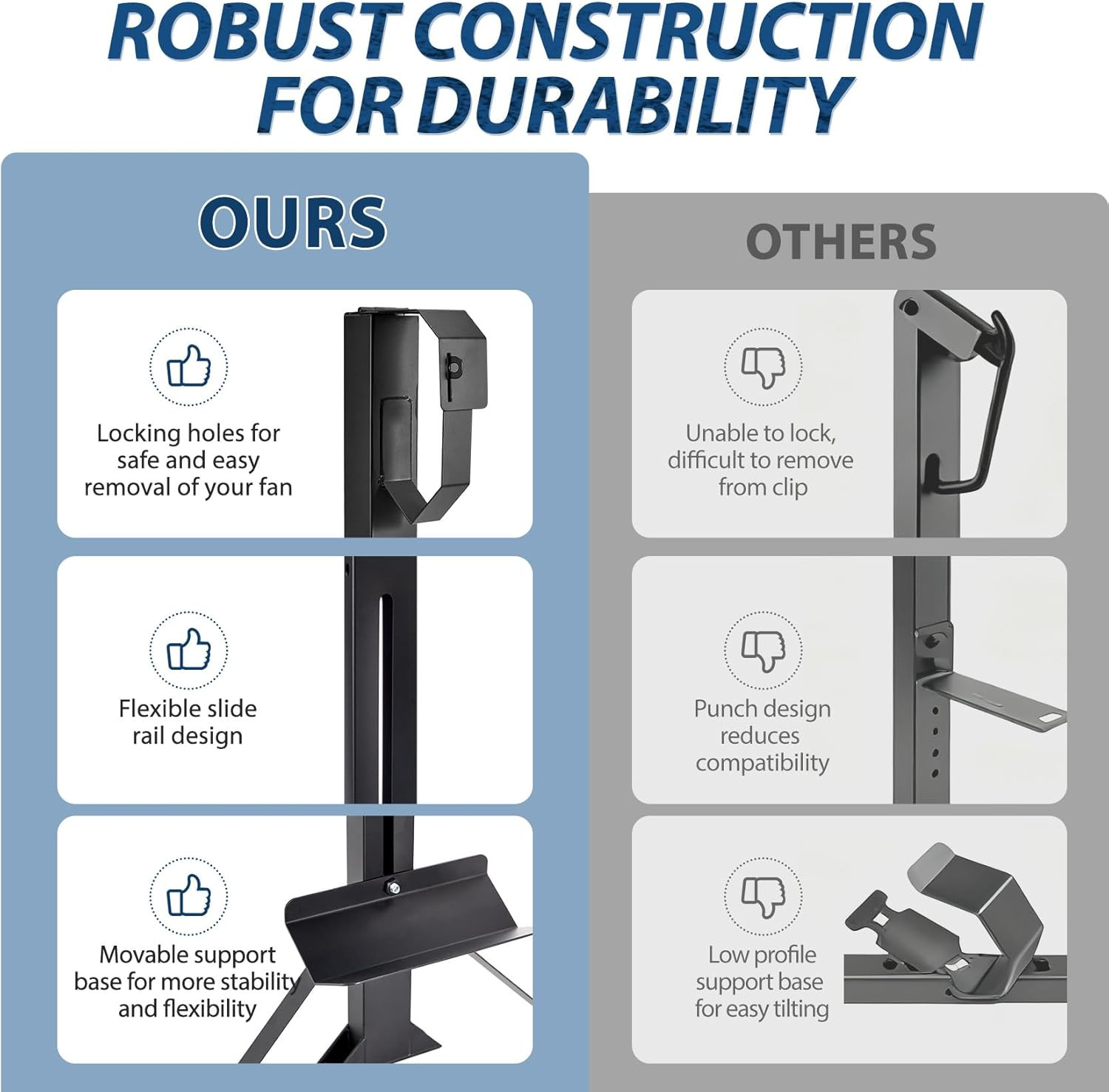 Heavy Duty Adjustable Backpack Blower Rack for Trailers, Steel Leaf Backpack Blo