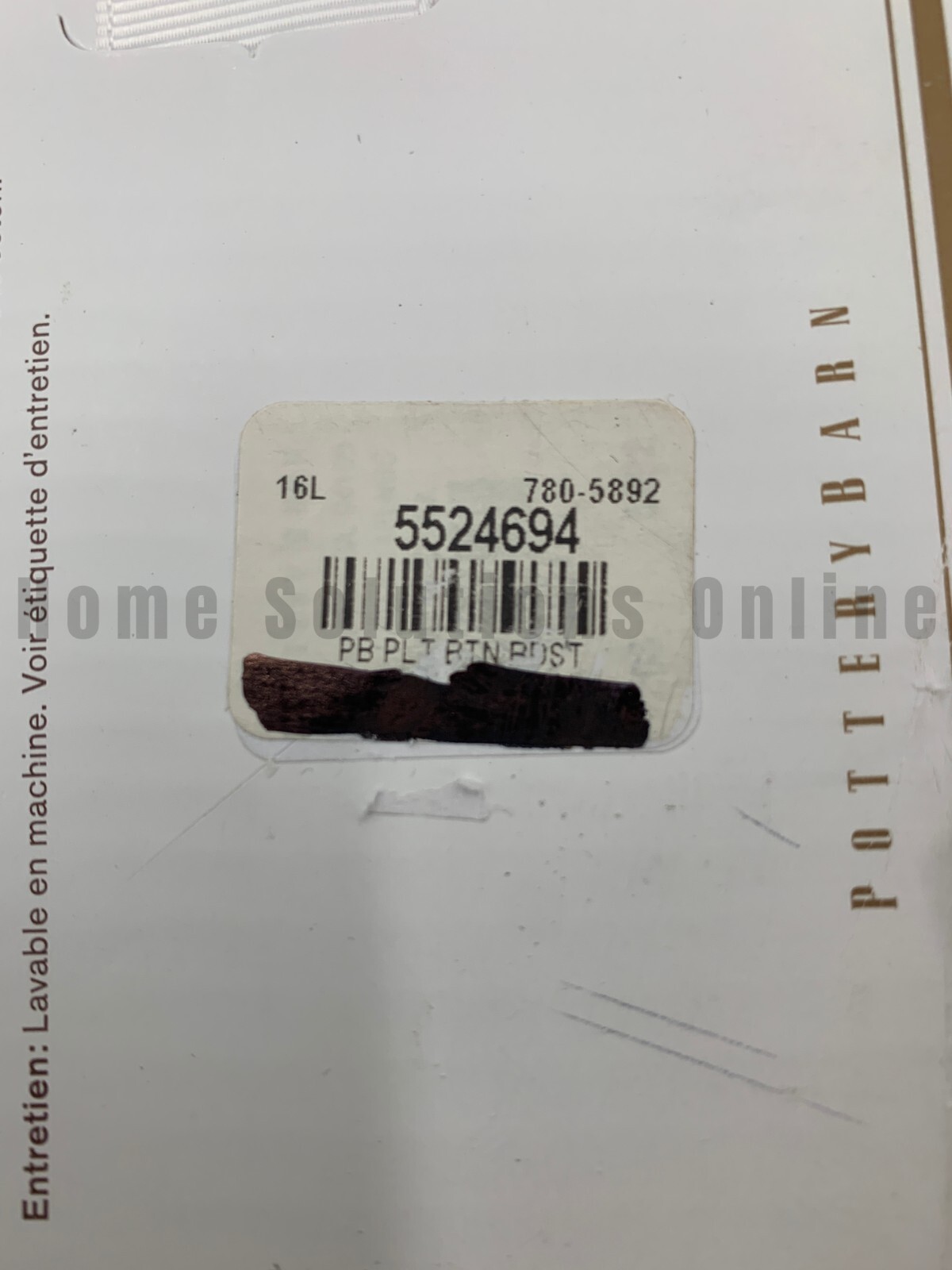 Pottery Barn Pleated Button Cotton Bed Skirt Full Natural Ivory 14" Drop #N406