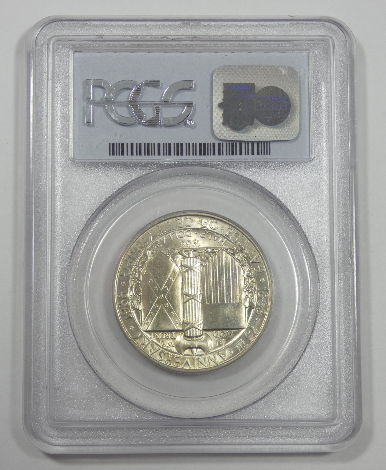 1936 Battle of Gettysburg Anniversary Commemorative Silver 50c CAC & PCGS MS 64