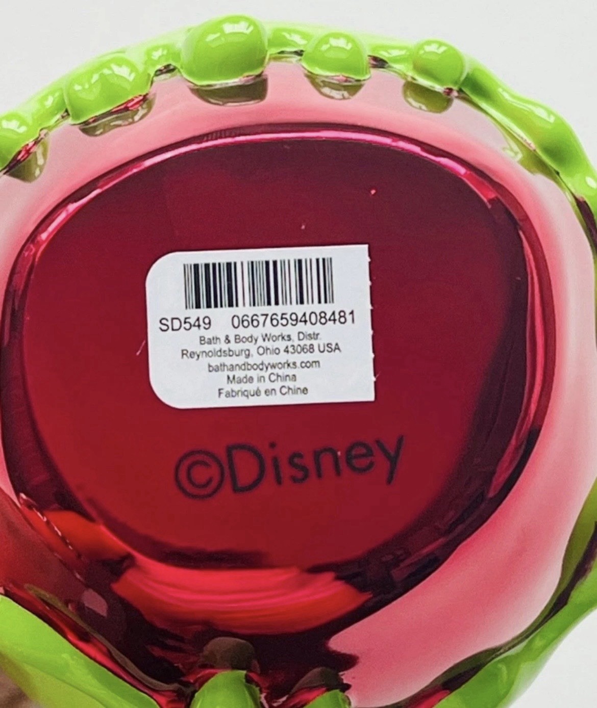 Bath & Body Works Disney Villains Evil Queen Poison Apple Hand Soap Dispenser