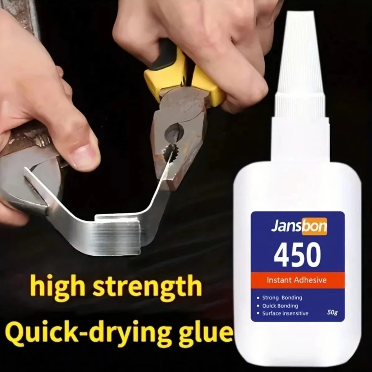 5Sec Super Glue Strong Instant Adhesive Quick Dry For Shoes Glass Metal Wood**