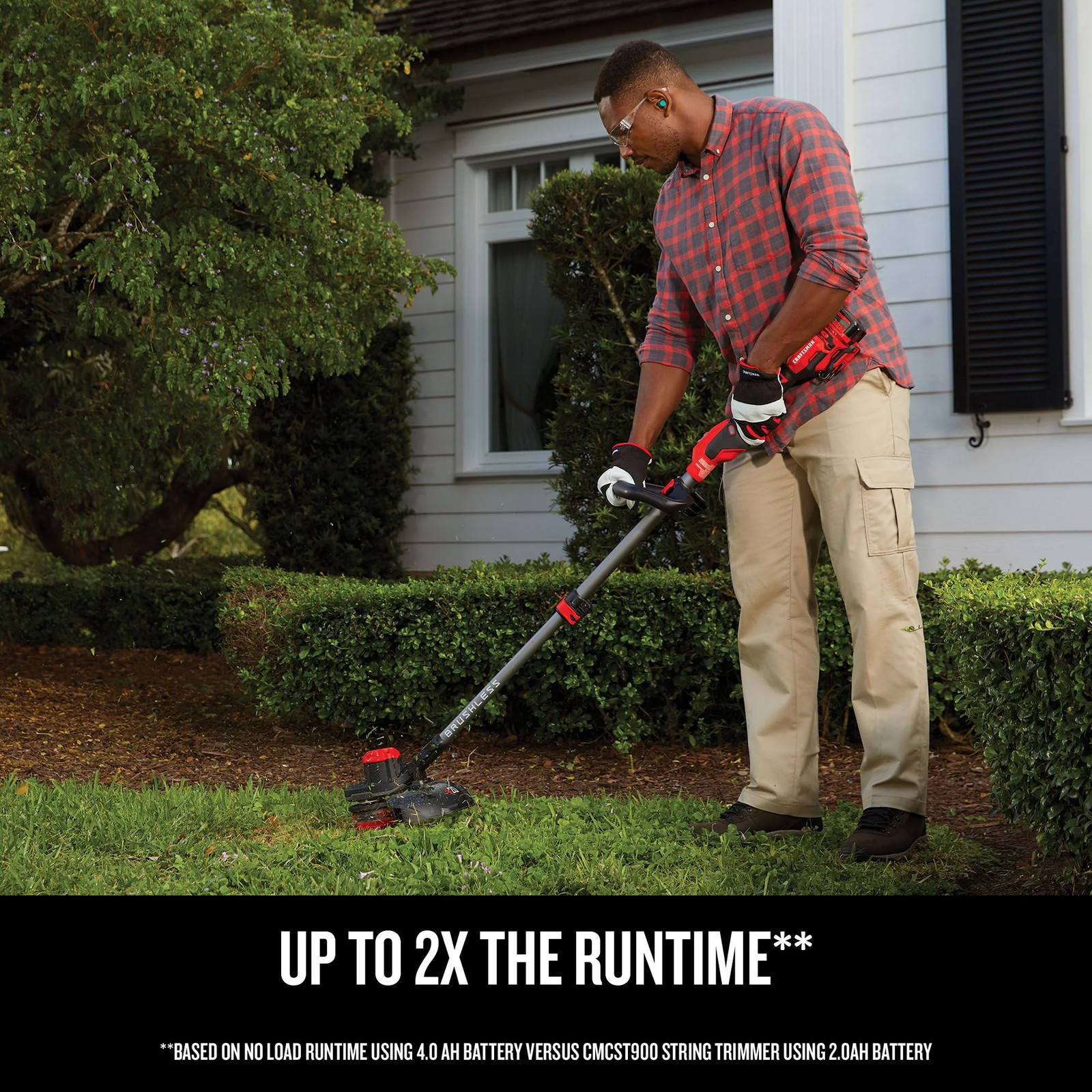 CRAFTSMAN V20* Brushless Cordless WEEDWACKER® 13 in String Trimmer -CMCST920B