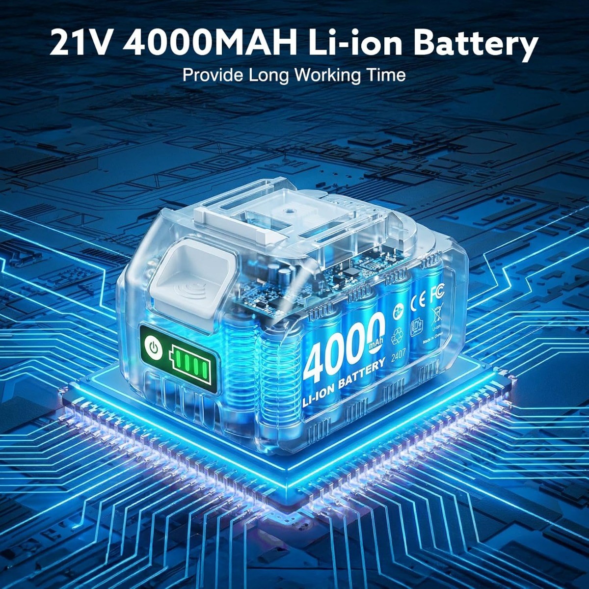 Seesii 3 in 1 Electric Rivet Nut Tool Cordless (10-24" & 1/4" & 5/16" & 3/8")