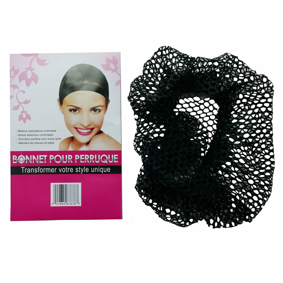 2 PCS Black Nets with Elastic Bands Hair Nets snood wig cap mesh new cosplay