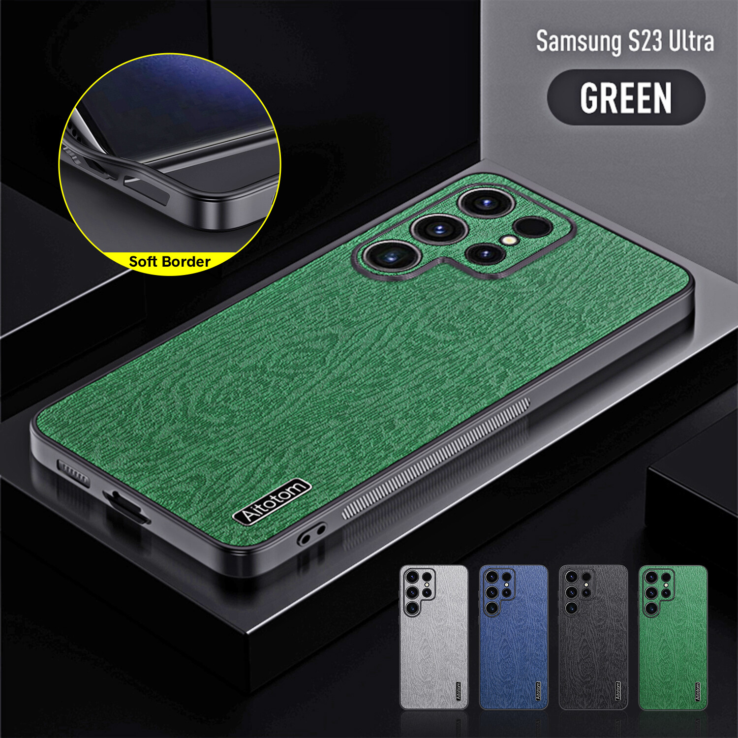 Leather Case For Samsung Galaxy Note 20 S21 S22 S23 FE Shockproof Back Cover