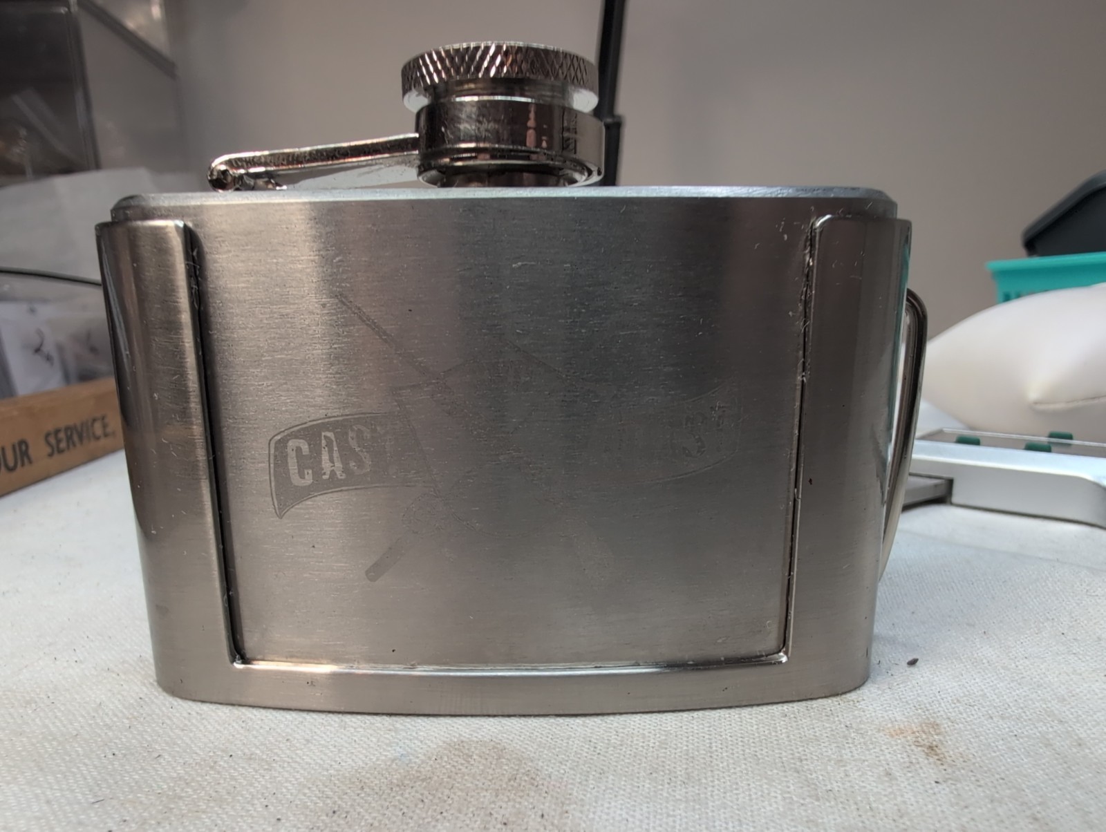 Cast & Blast 3 oz. Stainless Steel Flask Belt Buckle
