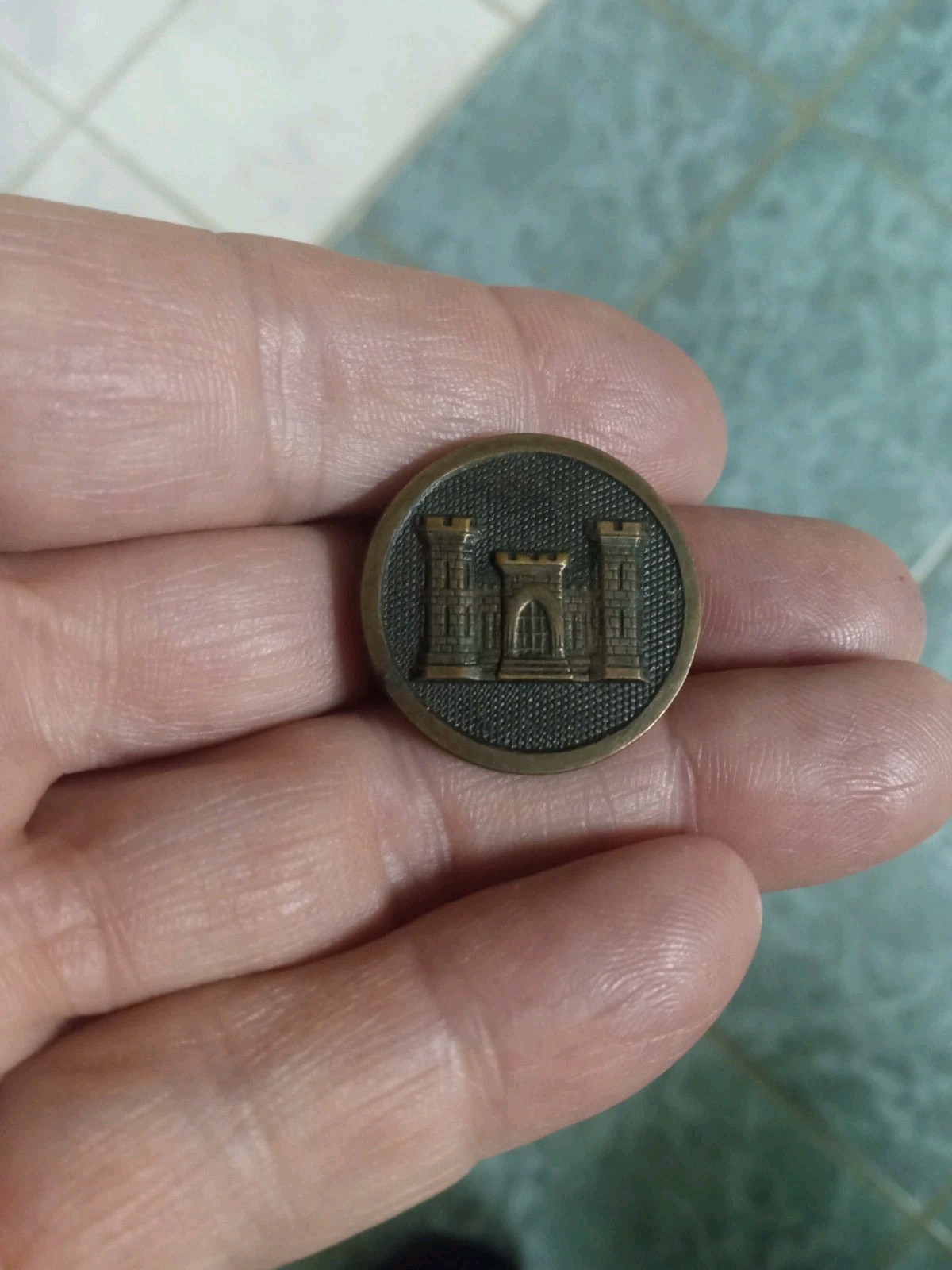 WWI US ARMY ENGINEERS COLLAR DISK SCREW BACK WOOL COAT UNIFORM JACKET WW1