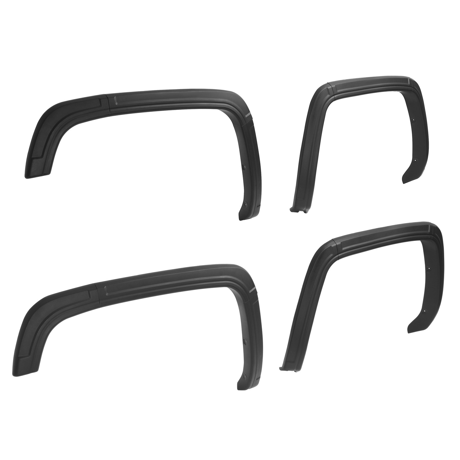 Fender Flare Kit For 2014-2015 GMC Sierra 1500 Textured Plastic Black
