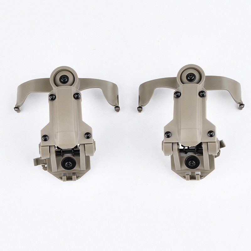 Tactical 360°Rotation Helmet Mount Adapter Headset Bracket FAST Wendy Helmets