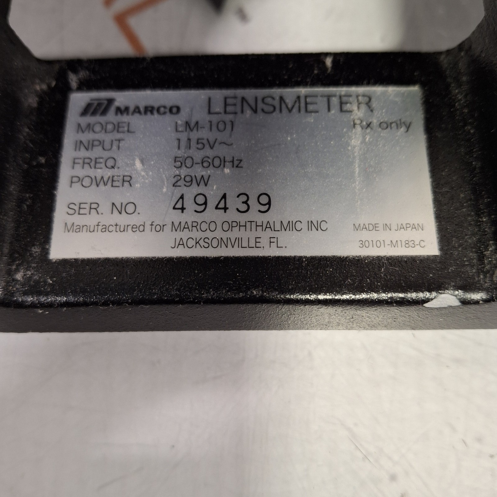 Marco LM-101 Lensmeter
