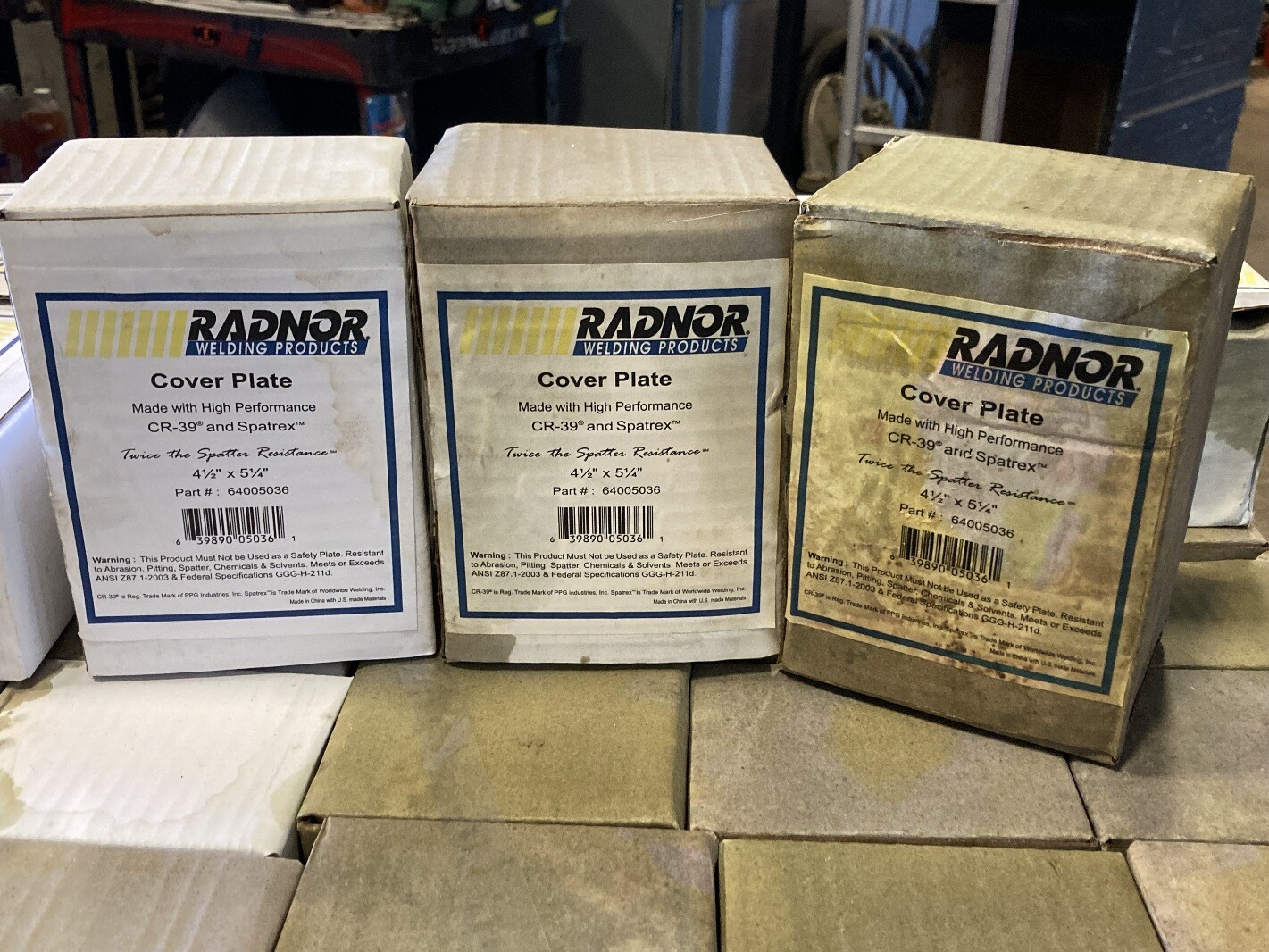 ( Qty 50 ) RADNOR COVER PLATES CR-39 Lenses 4 1/2" x 5 1/4" PART # 64005036