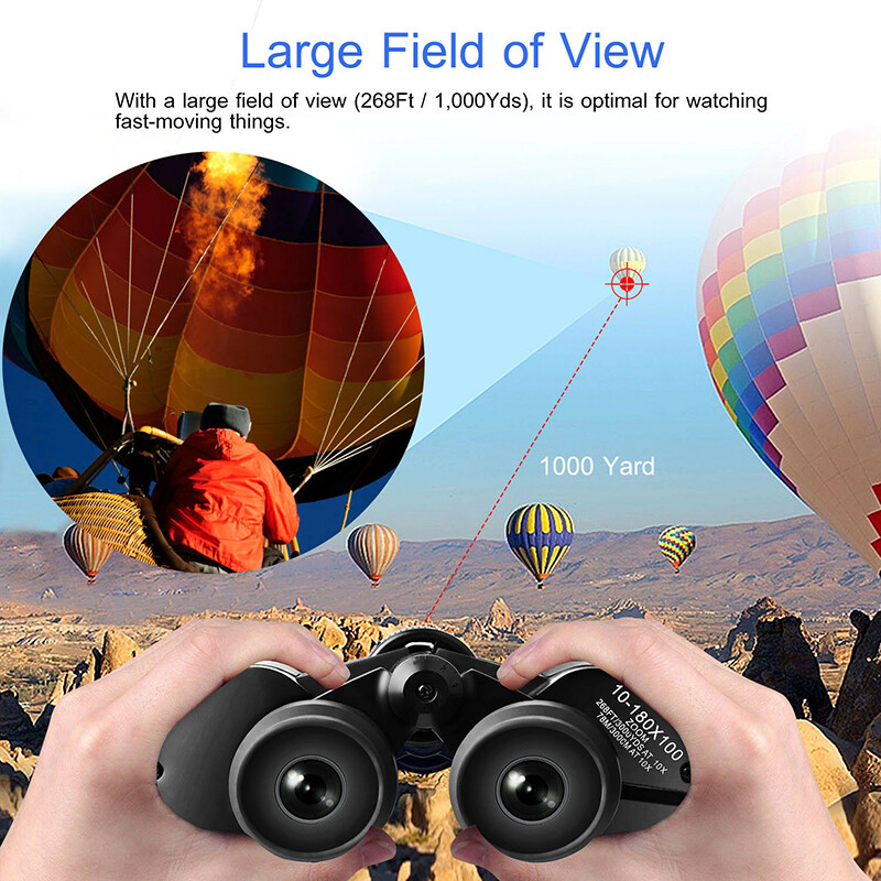 180x100 Military Zoom Powerful Binoculars Day/Low Night Hunting Camping Outdoor