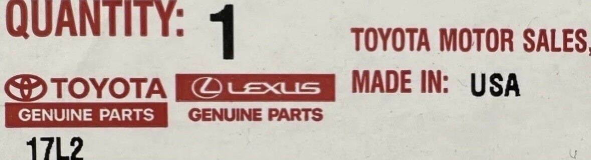 03 - 09 TOYOTA TUNDRA 4.7L V8 VENTILATION VENT VALVE PCV VALVE OEM NEW