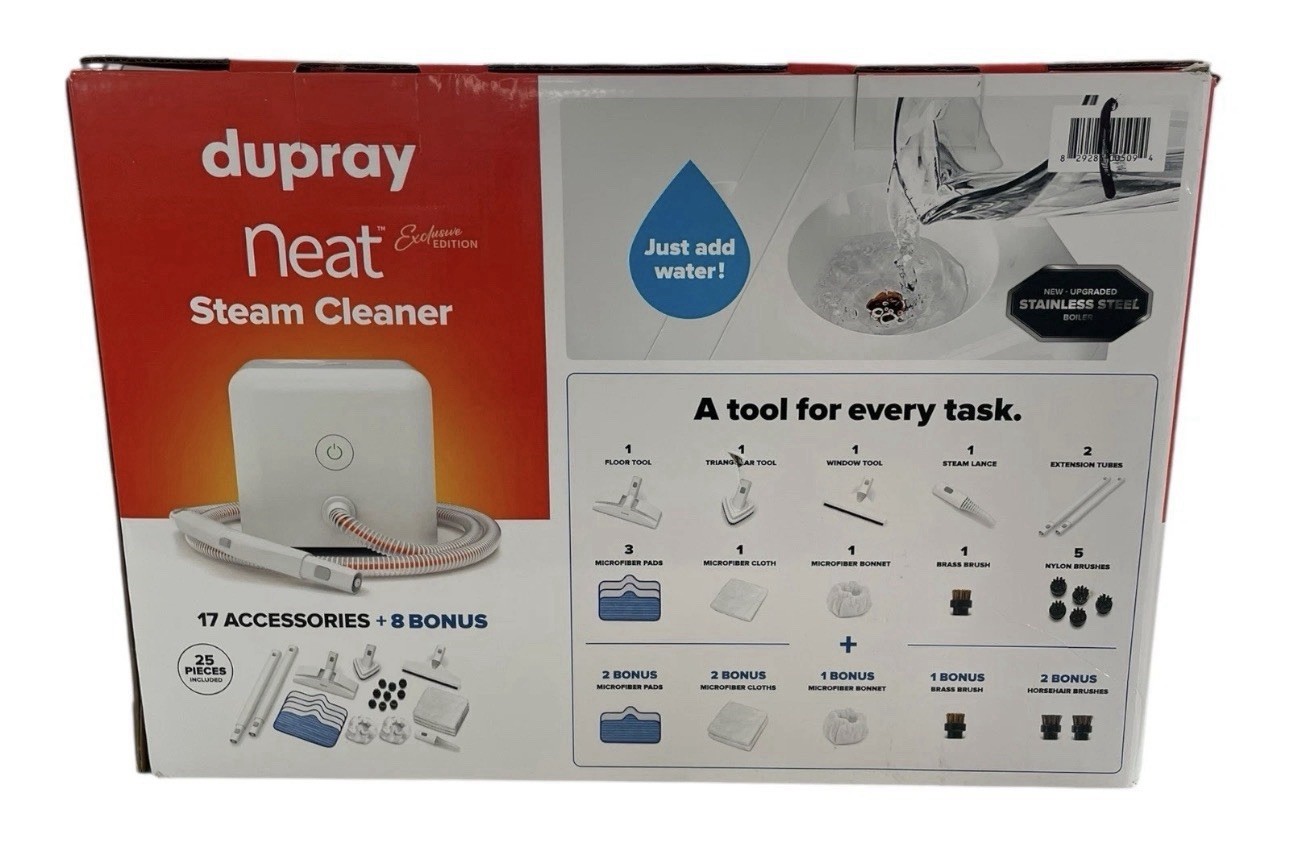 Dupray Neat Steam Cleaner "Exclusive Edition" + Accessories, 25-Piece Kit
