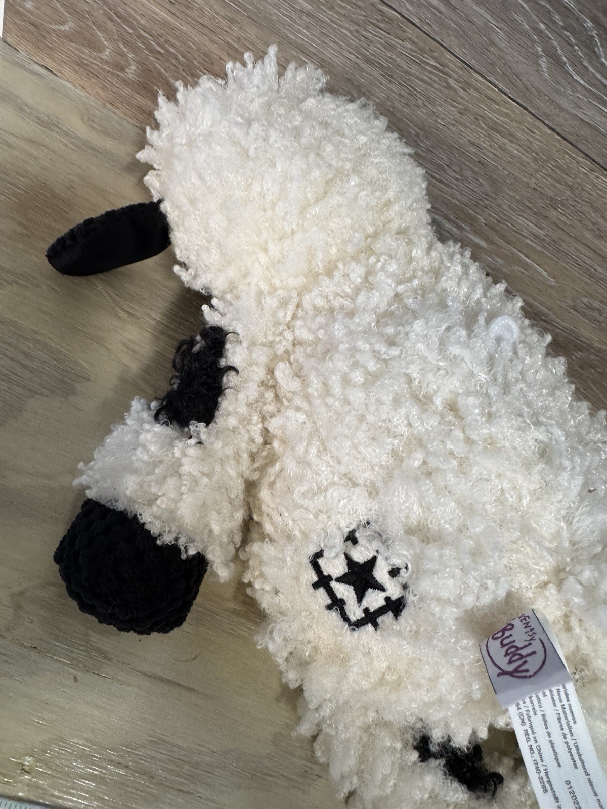Valley the Valais Blacknose Sheep Lamb Scentsy Buddy - Retired Plush Black White
