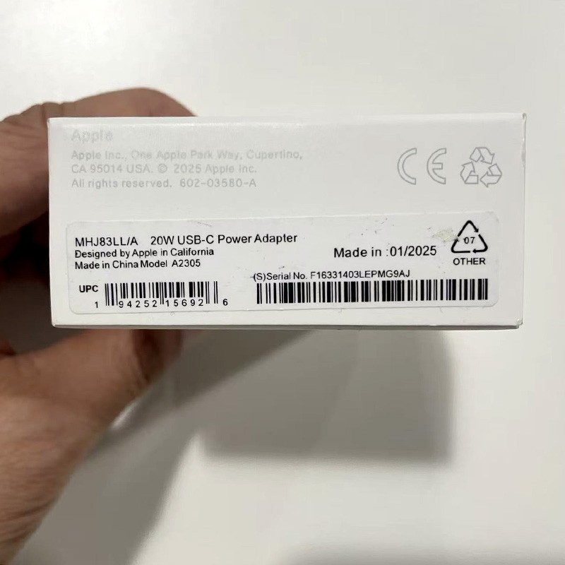 OEM Genuine Original Apple iPad 20W USB-C Wall Charger Power ADAPTER