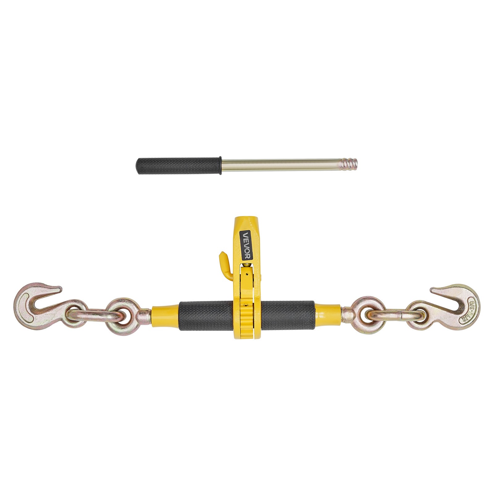 VEVOR 4 Pack Ratchet Chain Binder 5/16"-3/8" G80 Chains Load Binder for Towing