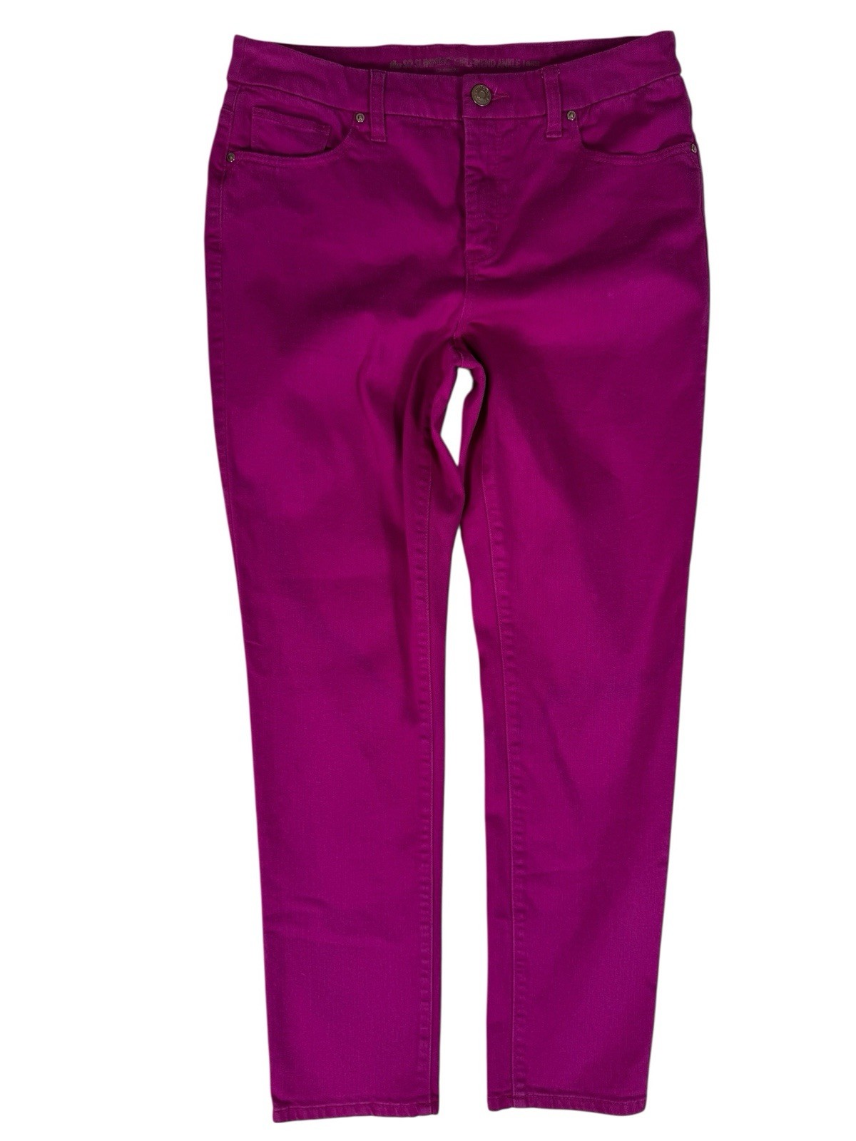 Chico's Pink The So Slimming Girlfriend Ankle Denim Jeans Women's 0.5 US 6