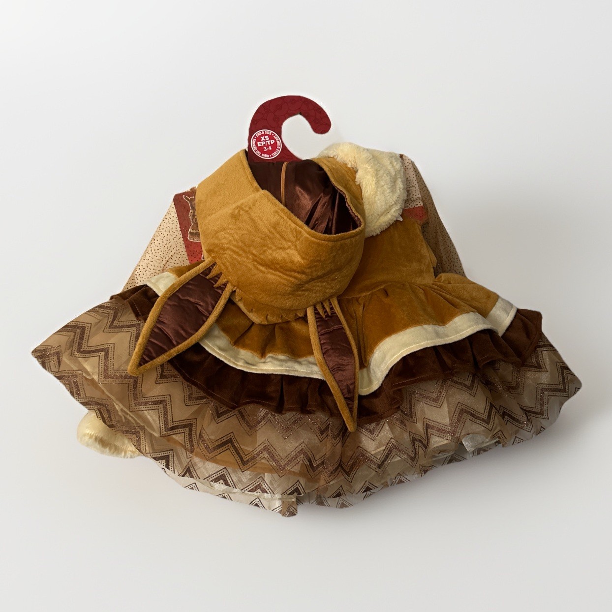 Kid’s Pokemon Eevee Glow In the Dark Deluxe Child Costume Dress Size XS (3-4)