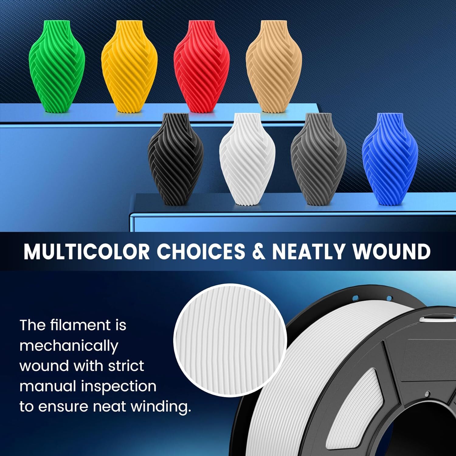 Bundle JAYO 10KG 20KG 30KG PLA PLA+ 1.75MM 3D Printer Filament Black White LOT