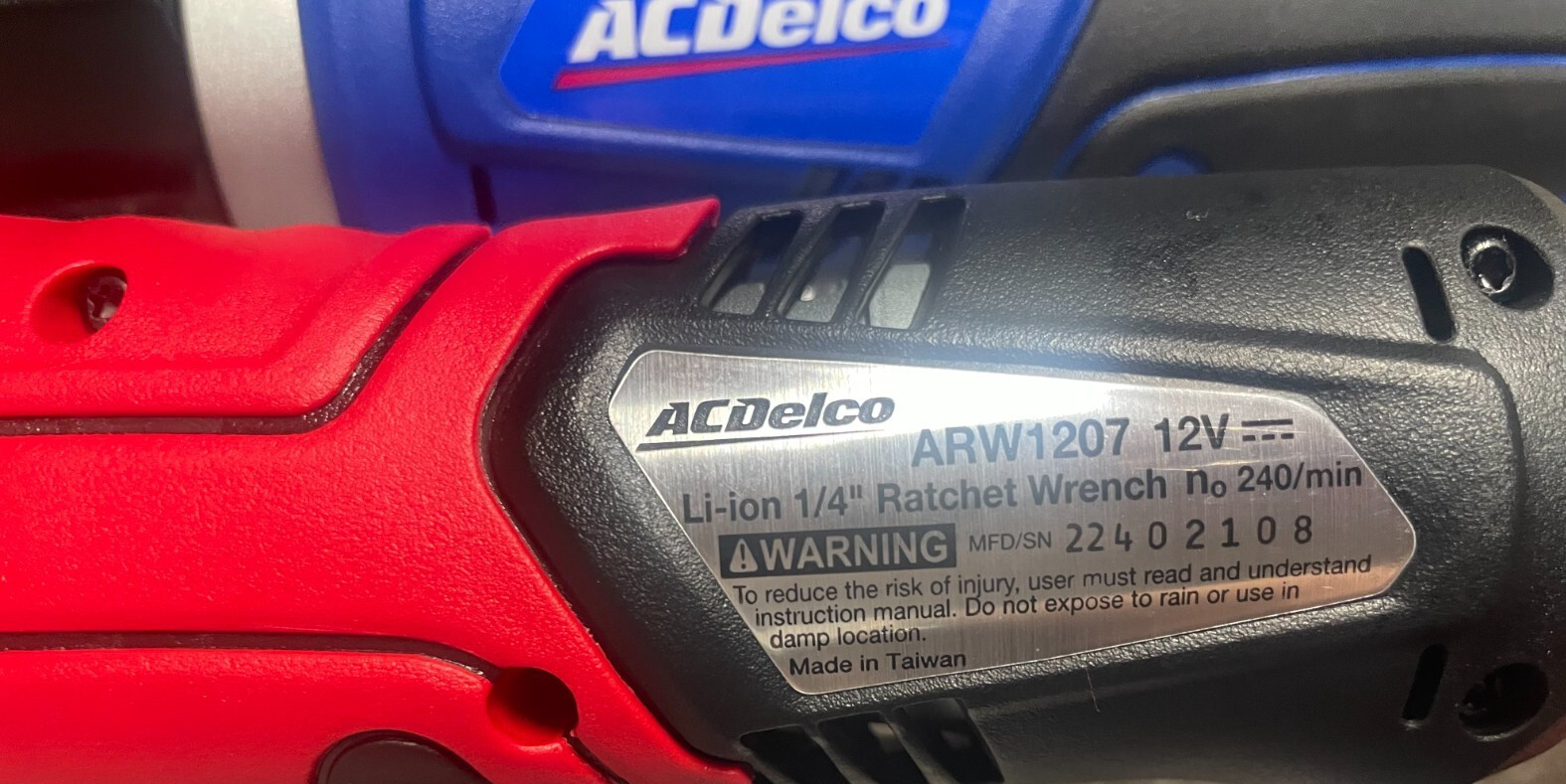 NEW ACDelco G12 Cordless Ratchet Wrench Combo Tool Kit | TWO Battery Kit