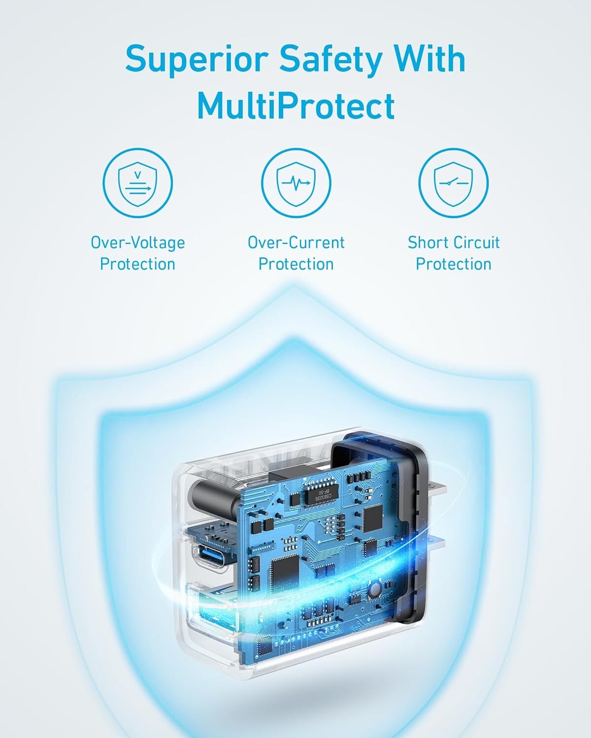 Anker iPhone 16 Charger 20W USB C&USB-A Wall Charger w/ 5ft Charging Cable,2Pack