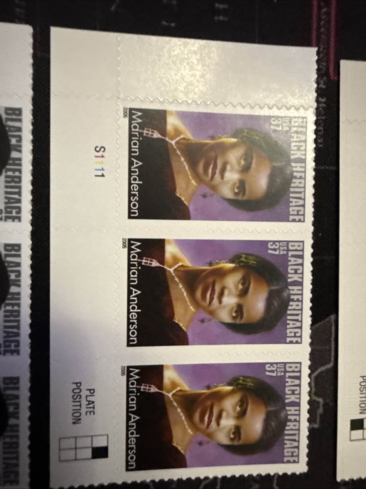 USA Stamps Famous People Including Ronald Reagn James Baldwin MNH Blocks of 3