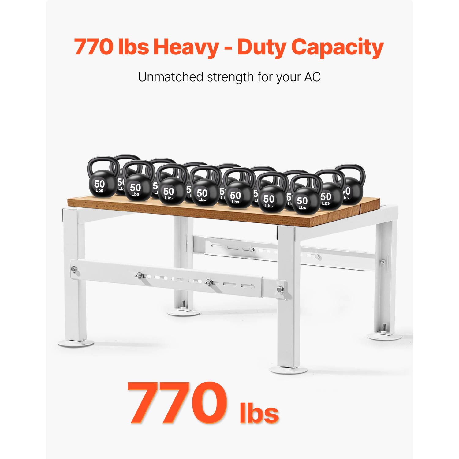 Mini Split Ground Stand Adjustable Anti Vibration for 9000-60000 BTU