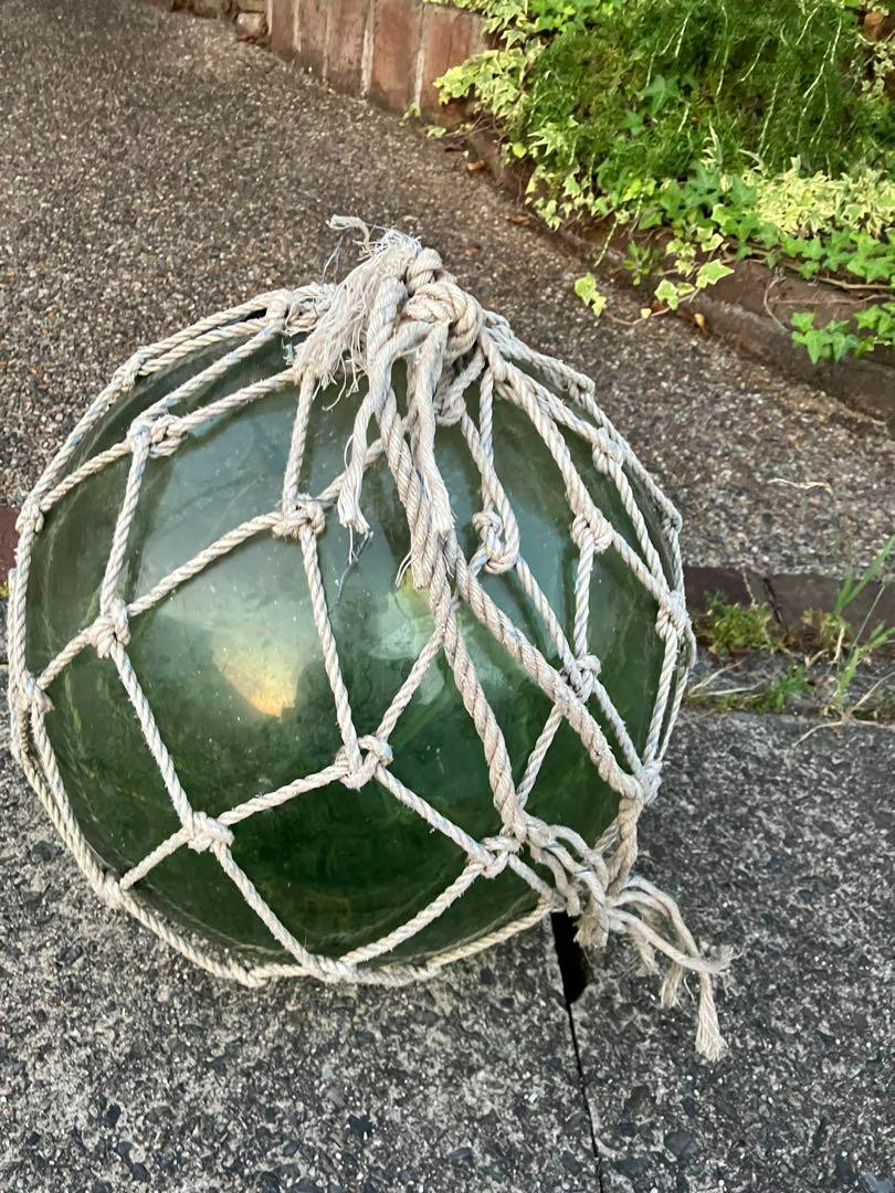 Vintage Japanese Big Glass Fishing Float 13.77"