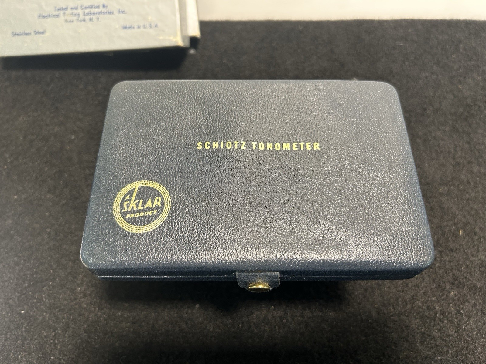 Sklar Schiotz Jewel Tonometer, Complete Set