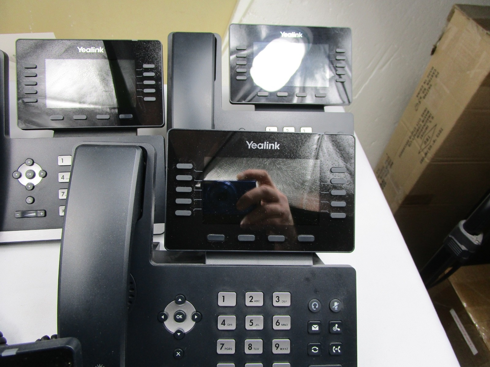 Lot Of 6 Yealink SIP-T54W Prime Business IP Phone - PARTS ONLY READ