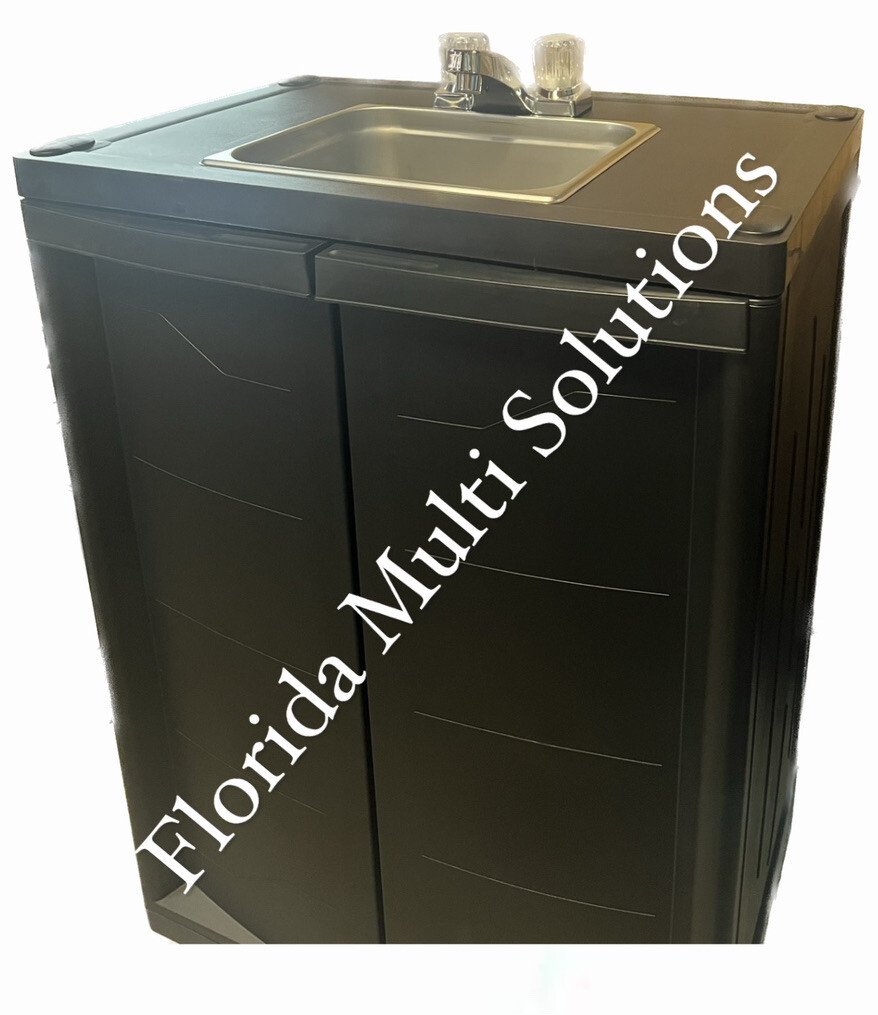 Portable Sink Hand Wash with Hot & Cold Water - NSF Parts 110V (Small Faucet)