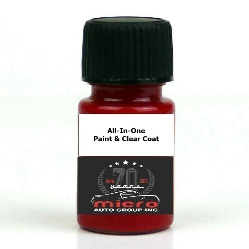 All-In-One Paint & Clear Coat Ford Ruby Red RR Touch up Paint With Brush 2 Oz
