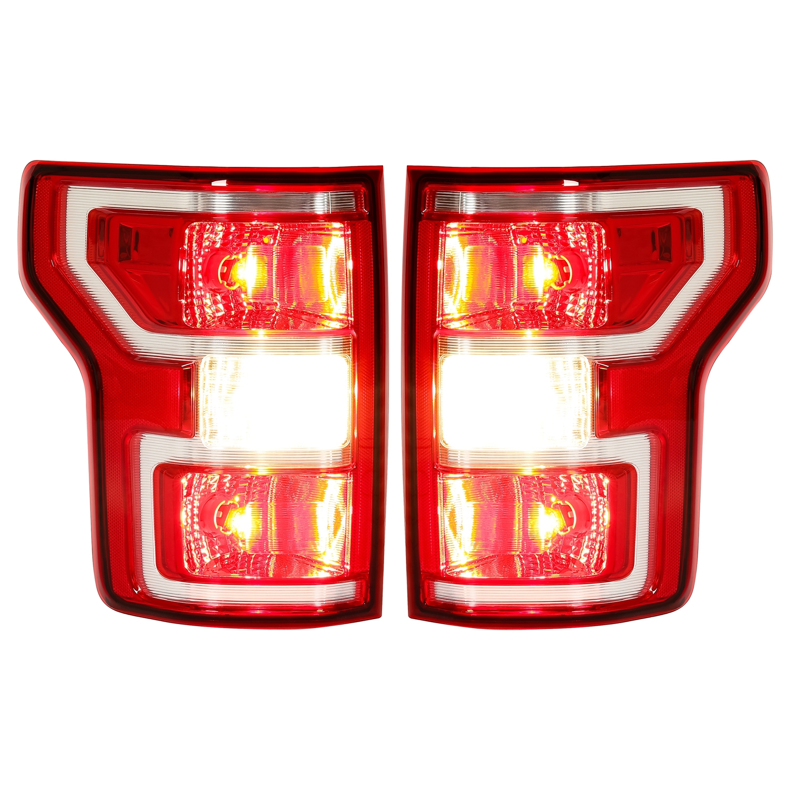 Fit For Ford F150 F-150 Pickup 2018 2019 2020 Brake Tail Lights Lamps Left+Right