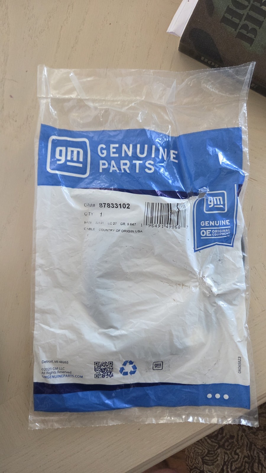 Genuine GM High Speed Data Cable 87833102