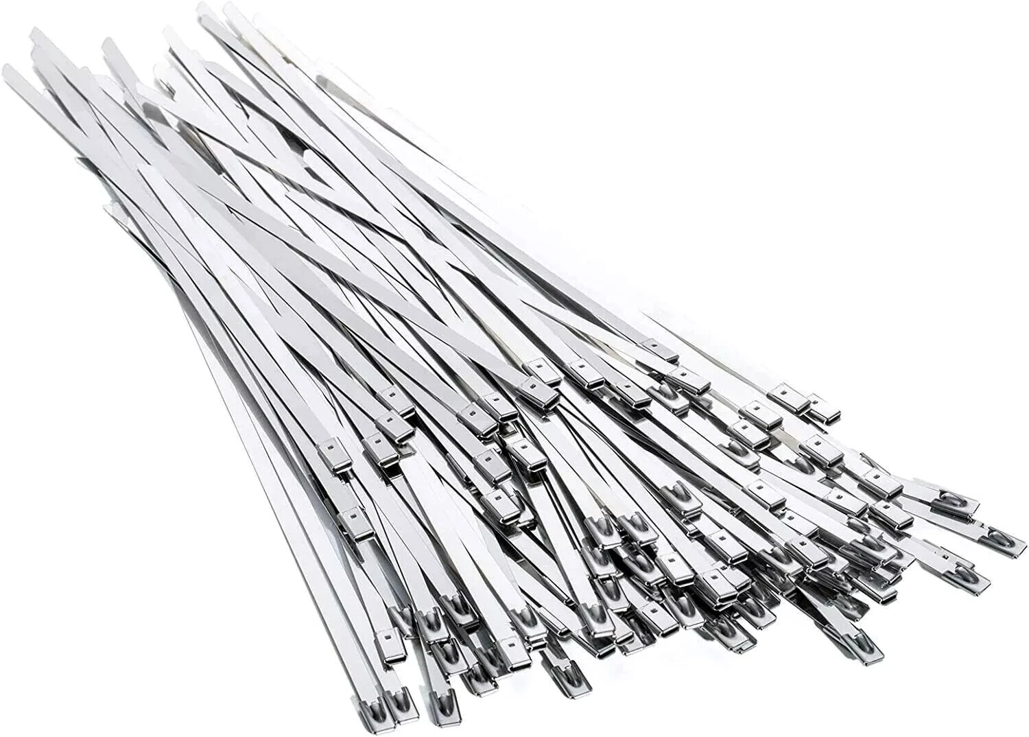 24-36" 100-200pc INDUST. GRADE 400lb-12MM Heavy D Stainless Steel Zip Tie Cable