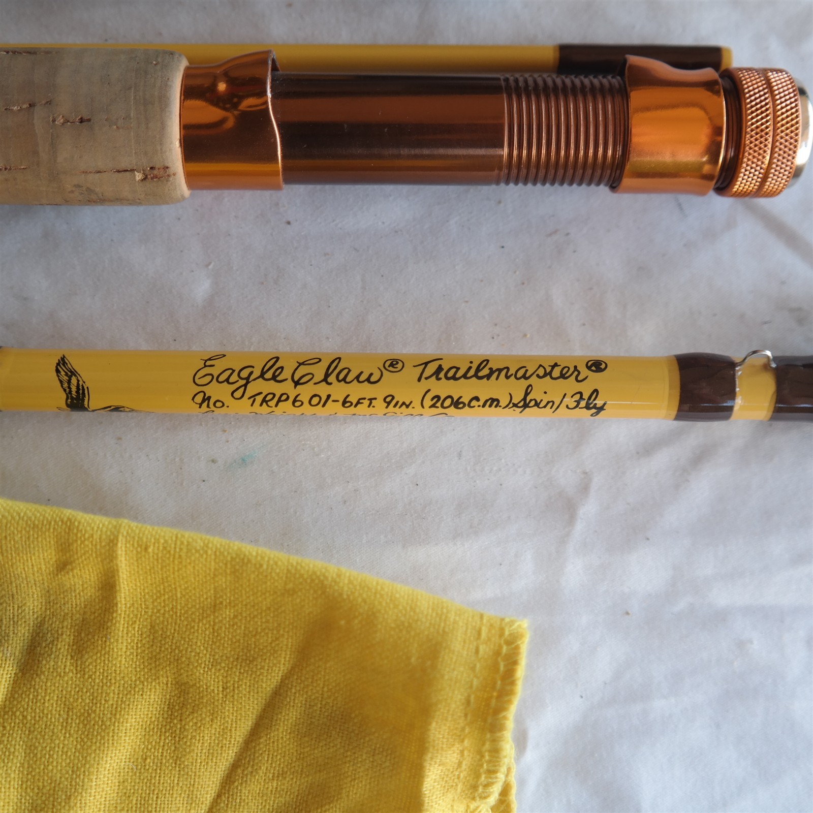 Vtg Eagle Claw Trailmaster 6 pcs Spin / Fly Rod Combo Wright & McGill TRP 601
