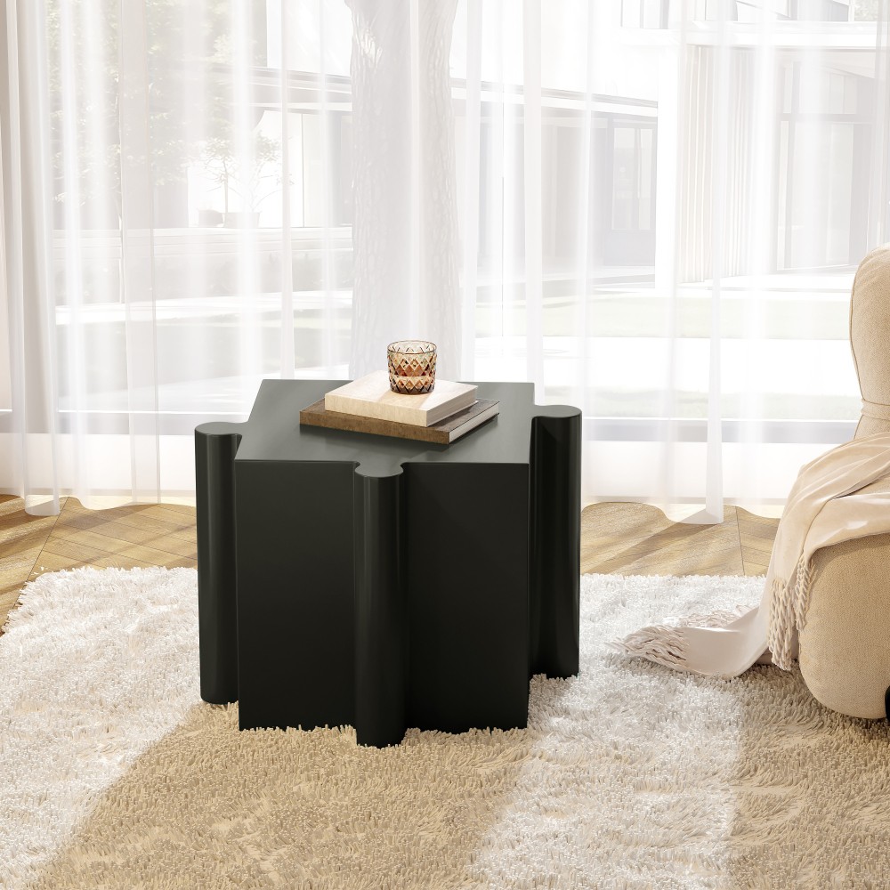 Interlocking Modular Puzzle Shape Table Set 3-Piece Side Tables
