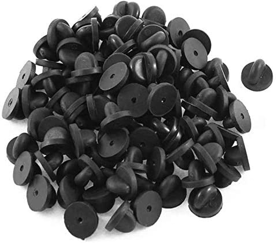Rubber Pin Backs 50PCS Lapel Pin Backs Pin Safety Backs for Brooch Tie Hat Ba..