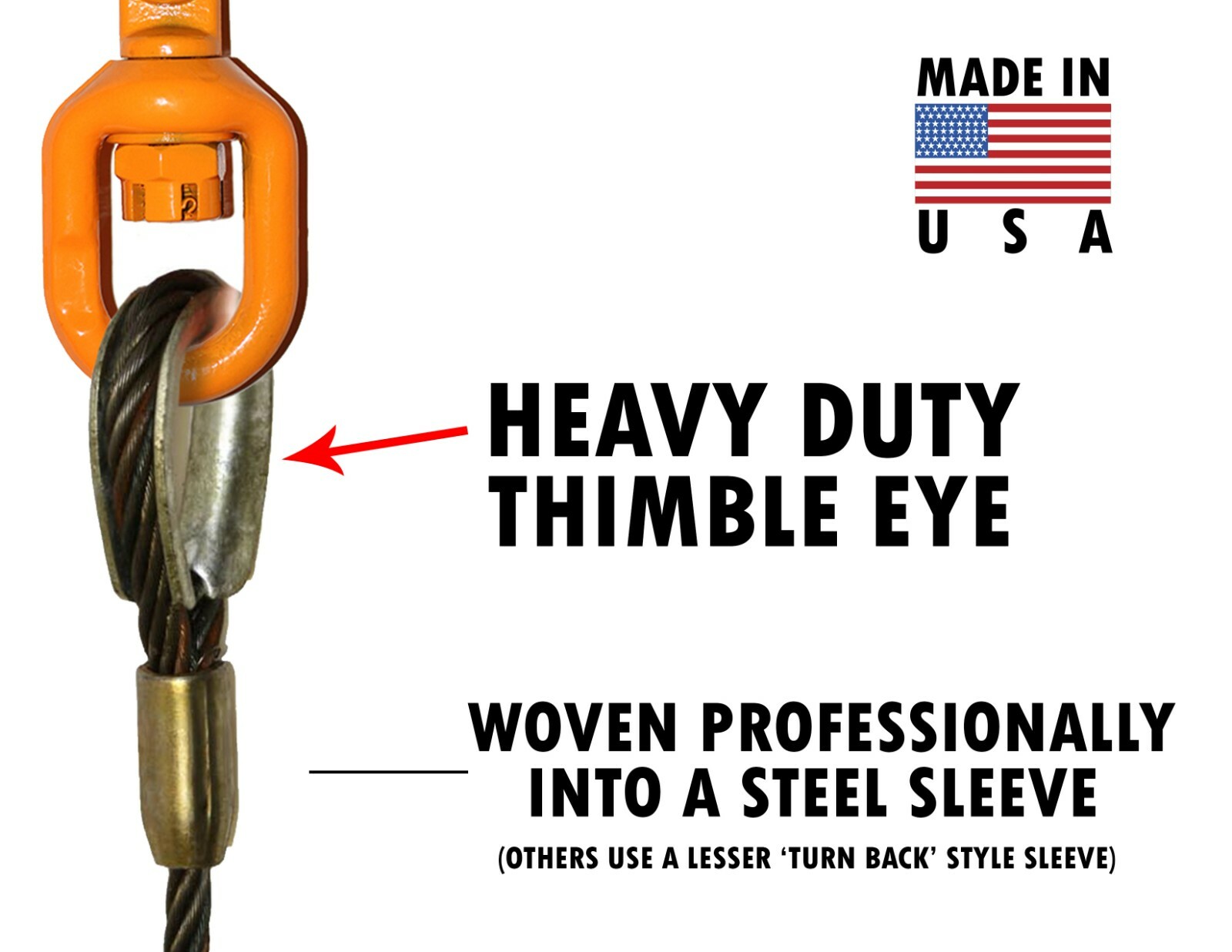 3/8 X 100 Winch Cable Self Locking Swivel Hook Tow Truck Wrecker Flatbed