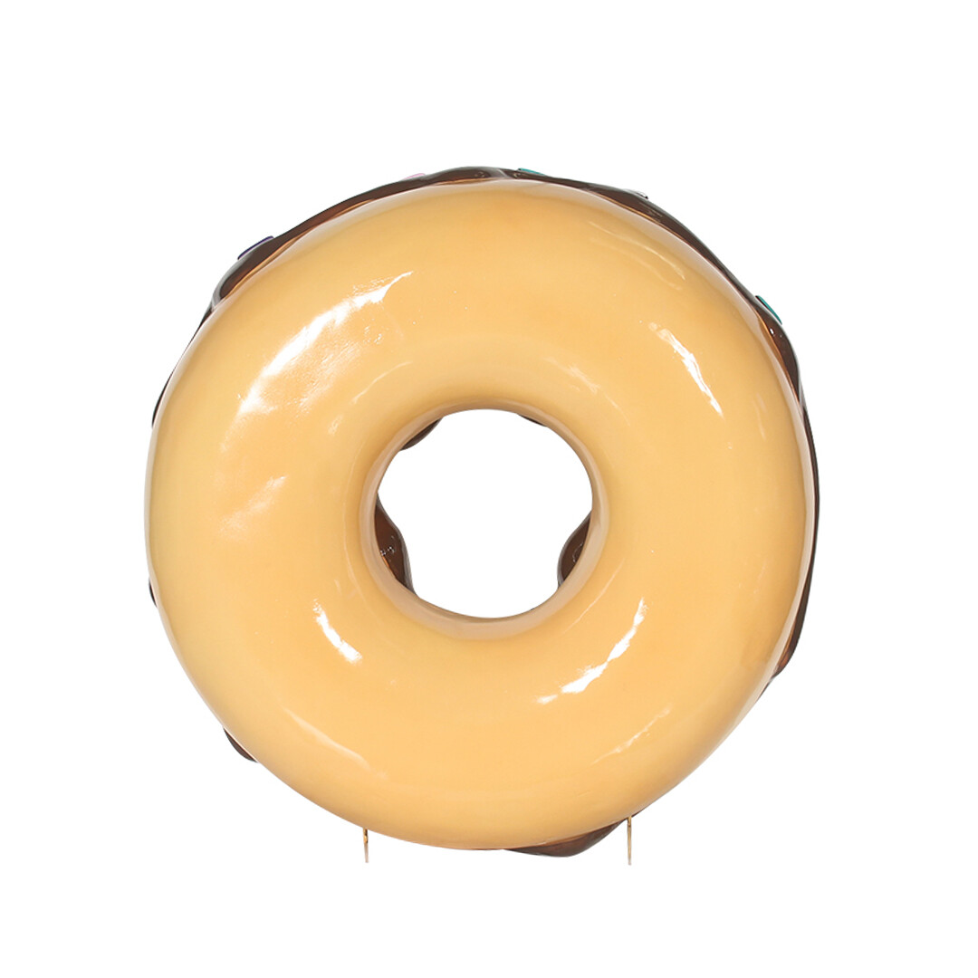 Donut Statue Extra Large Sculpture Hanging Donuts Chocolate Indoor & Out 30"