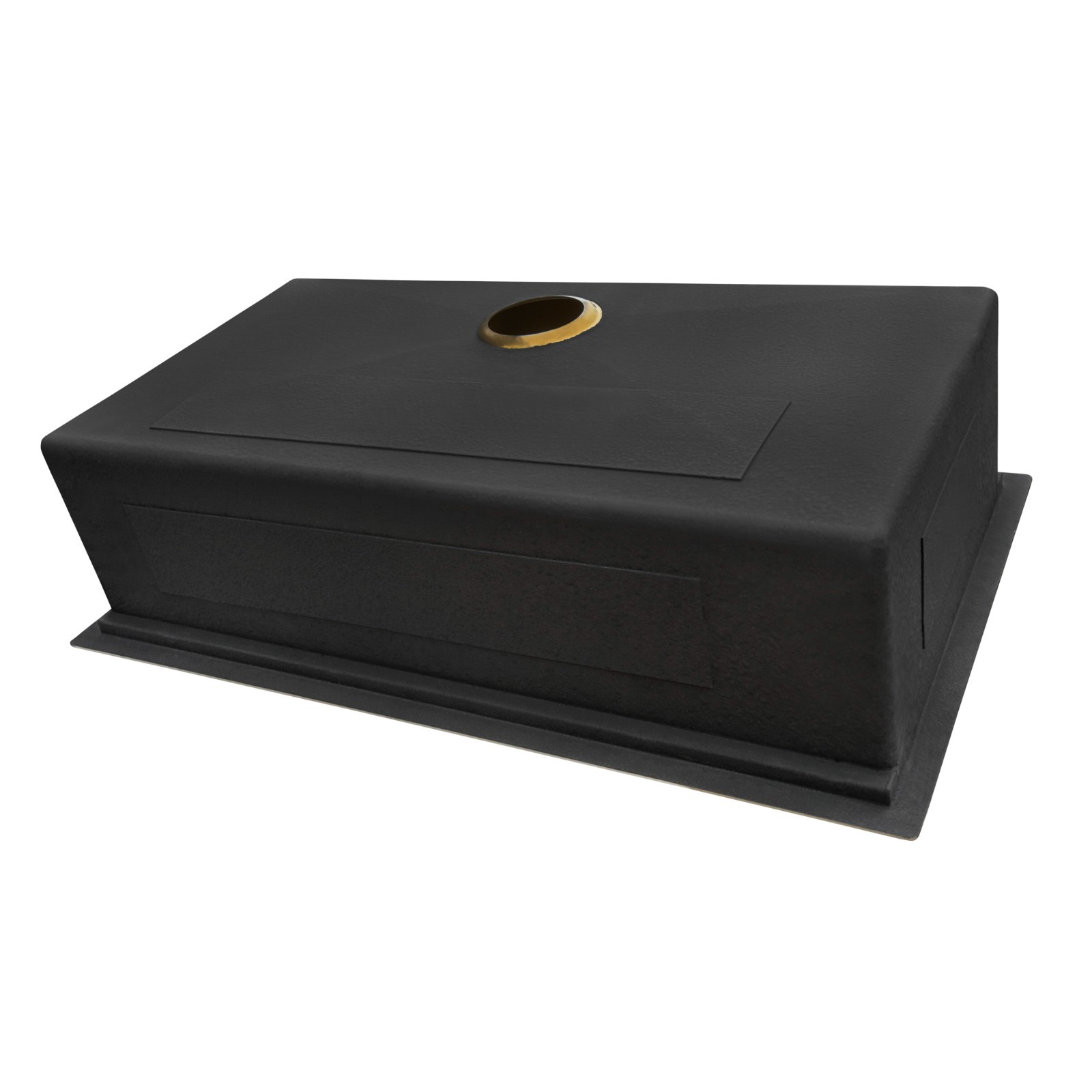 Ruvati 33" Matte Gold Workstation Undermount Single Bowl Kitchen Sink- RVH6533GG