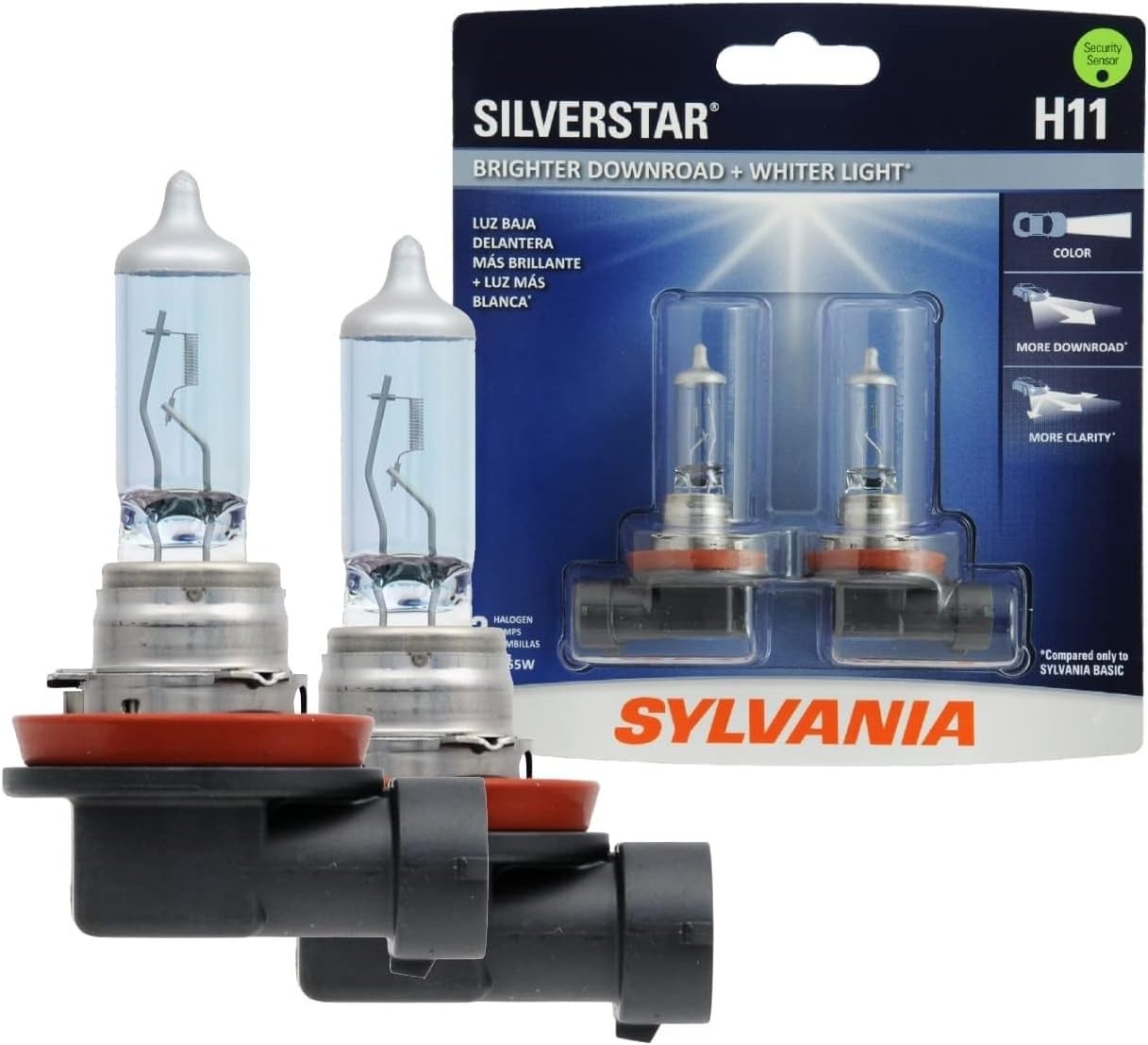 SYLVANIA H11 SilverStar High Performance Halogen Headlight Bulb 2 Bulbs NEW