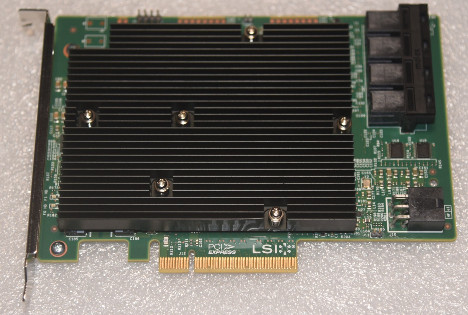 LSI SAS 9300-16I 12GB/S HBA BUS ADAPTER CARD IT Mode 4*SFF-8643 SATA Cable US