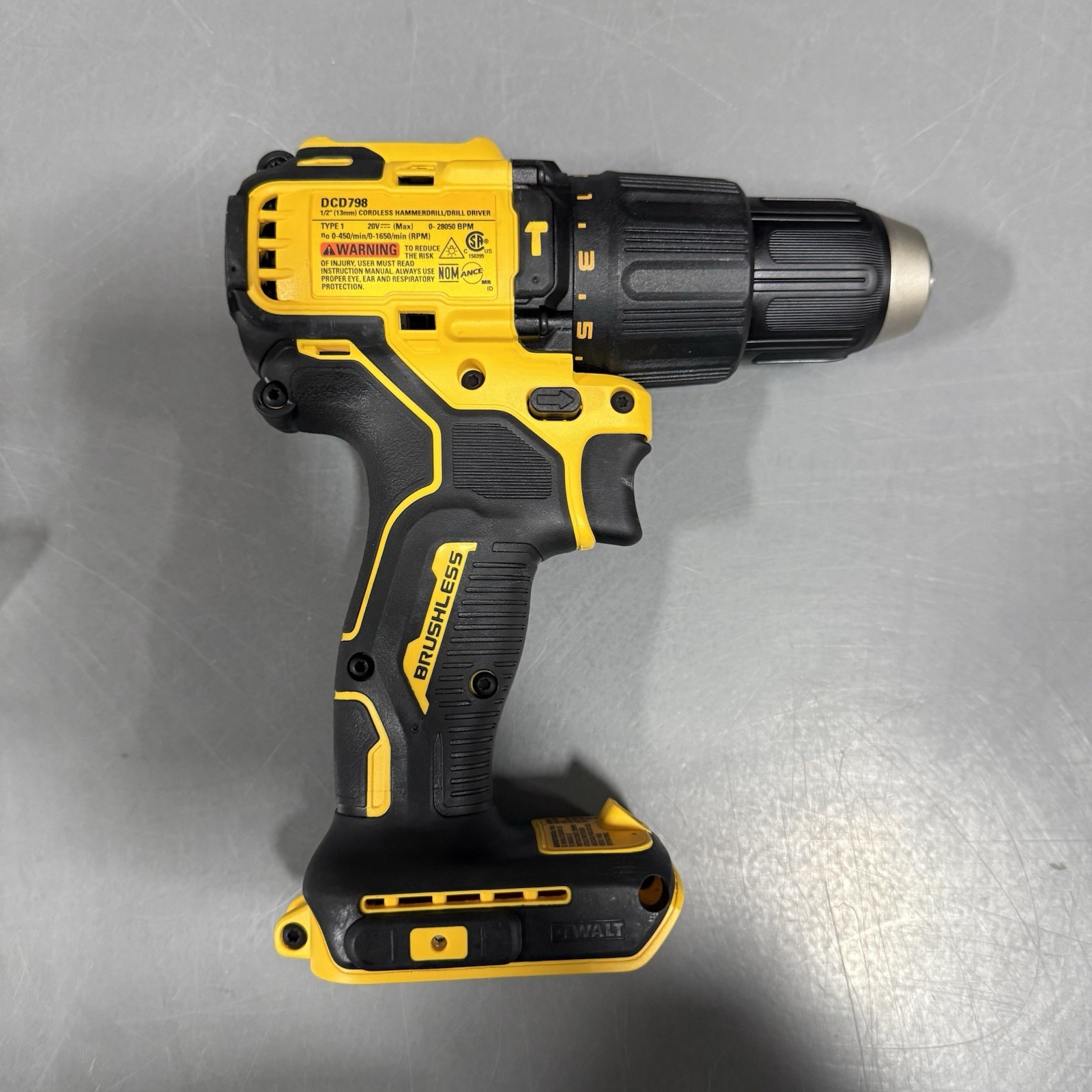 DeWalt DCD798B 20V MAX 1/2" Brushless Cordless Hammer Drill (Tool Only)