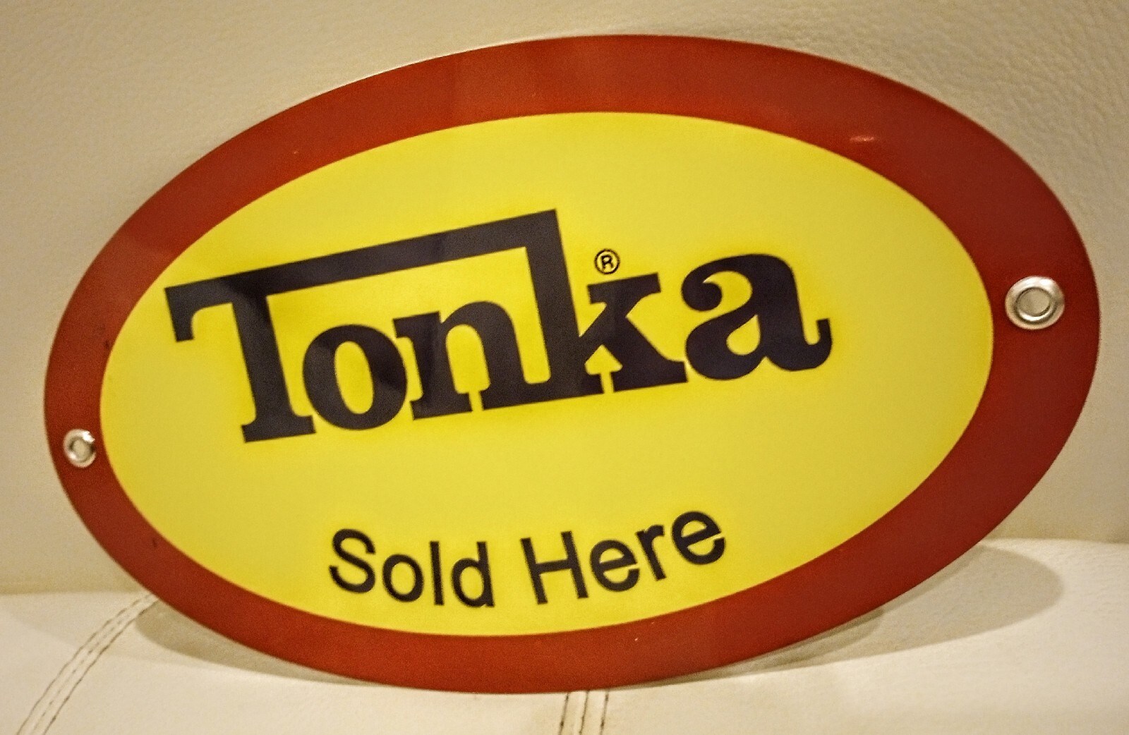 Tonka Toy metal sign