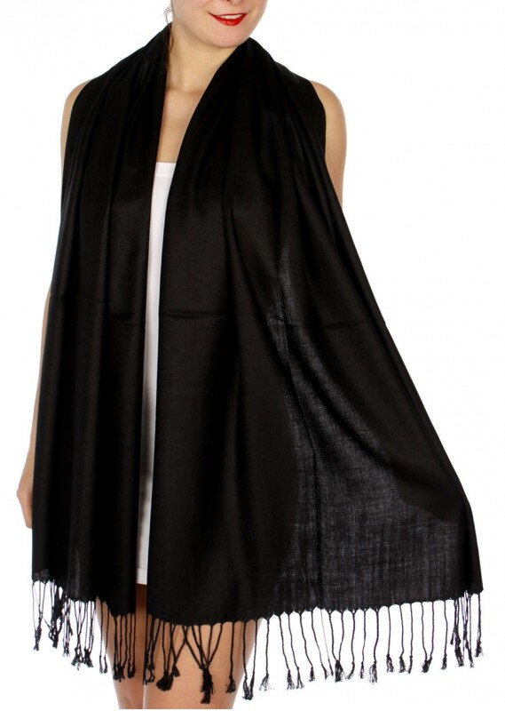 Fashion Solid Pashmina Silk Scarf Shawl Wrap 60 Colors Supper soft
