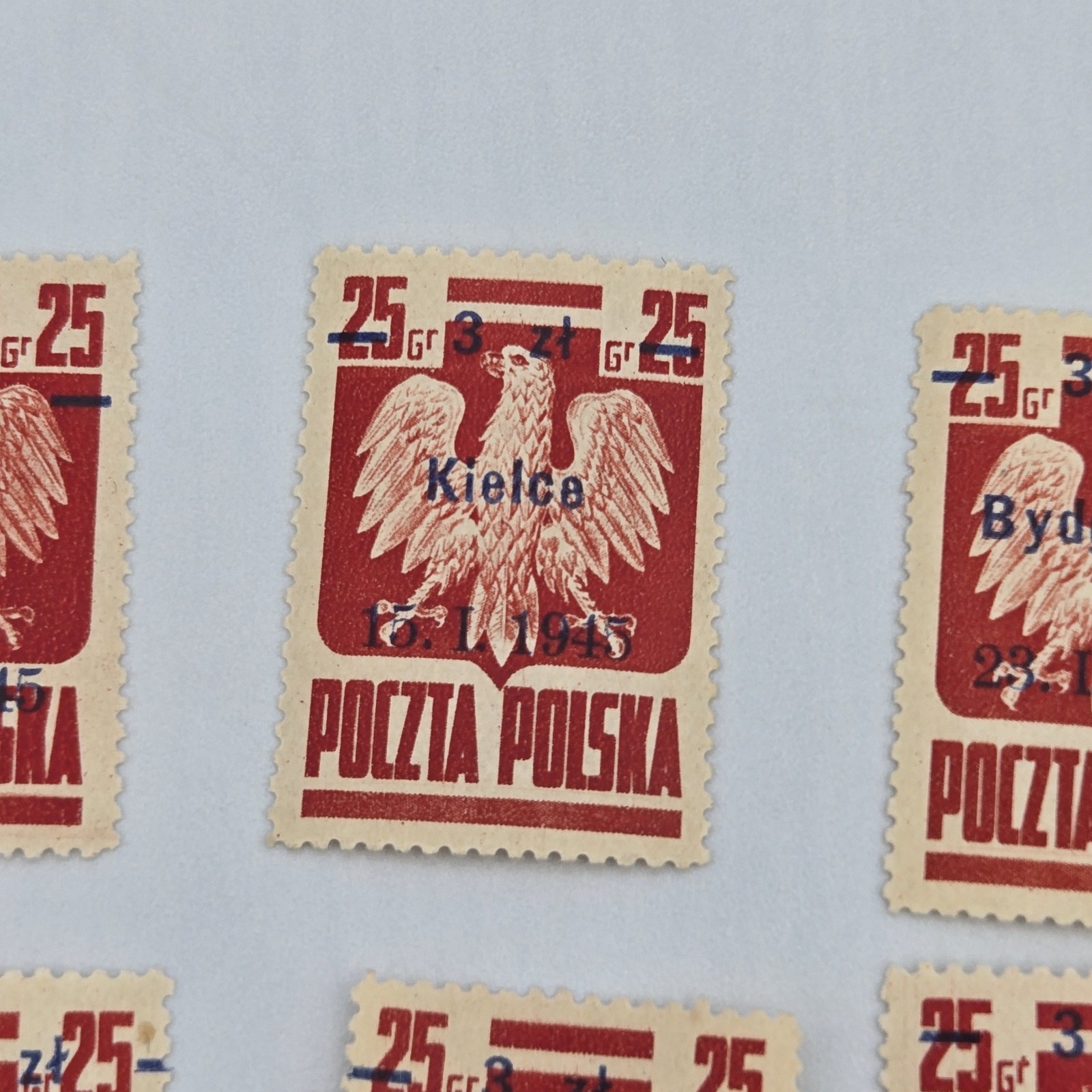 POLAND 1945 Liberation Of Polish Towns Stamps Lot Of 12 Poctza Polska Warszawa..