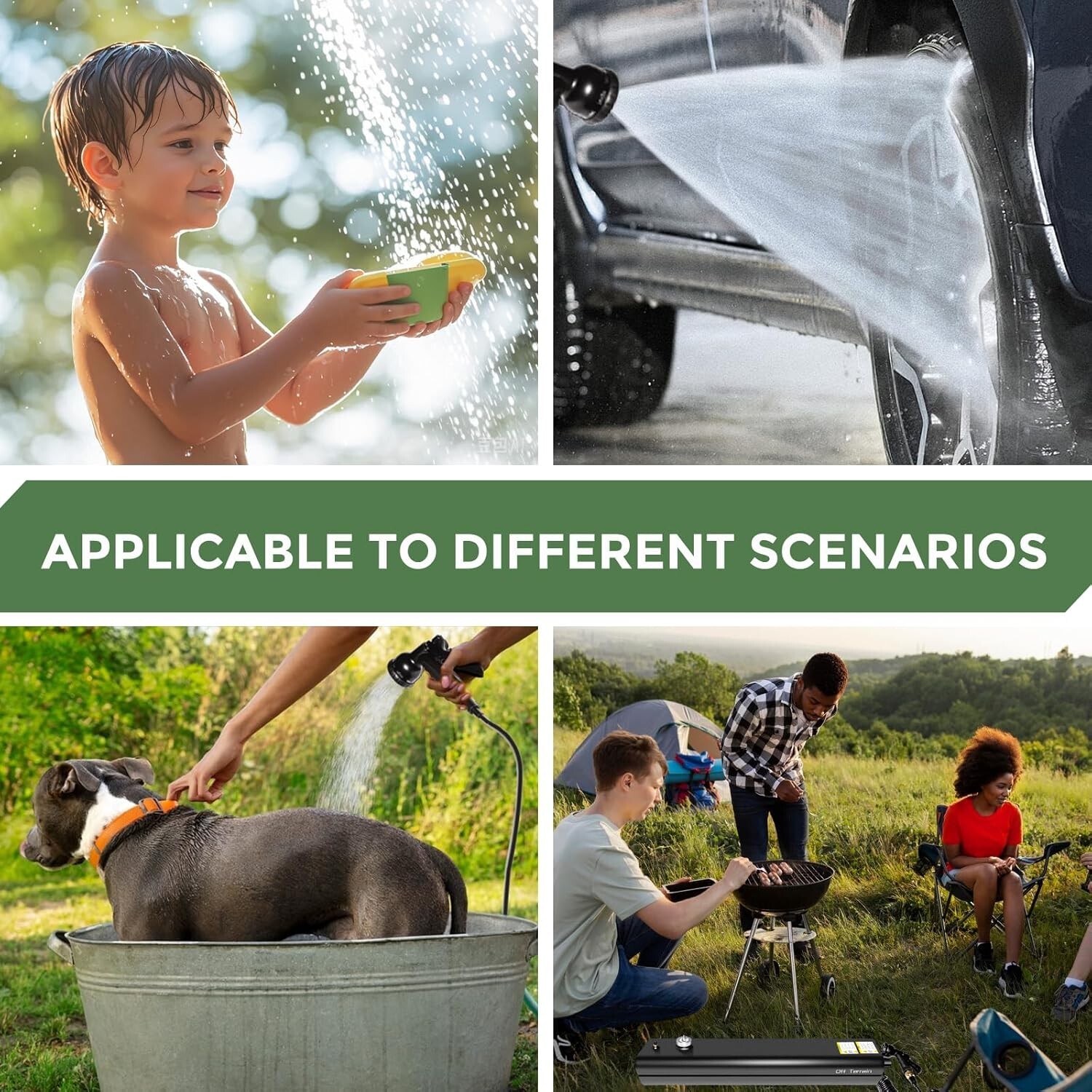 Pressurized Shower Water Tank 8 GL, Solar Heated for Local