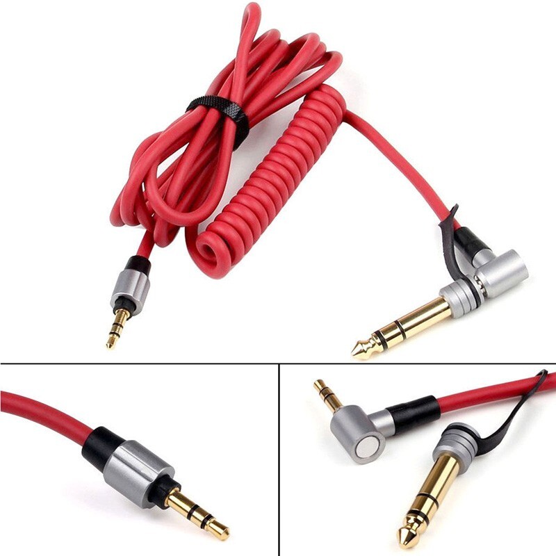 Cable Dr Shape Aux Replacement Pro Wire For Beats Detox Dre By Audio Cord Red